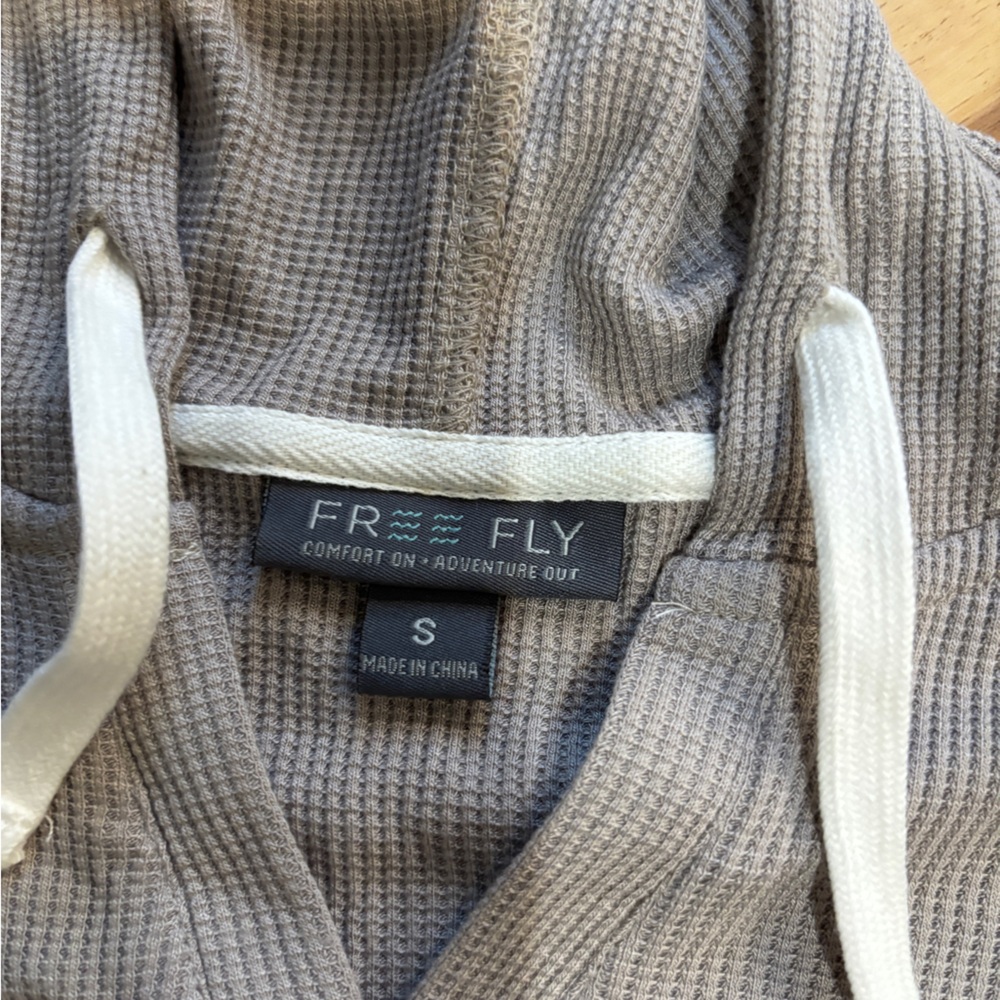 Free Fly Apparel Tan V-Neck Sweater - Picture 2 of 3